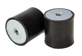 Podstawka antywibracyjna M8 średnica 40mm wysokość całkowita 40mm Nóżka sprężysta żeńska