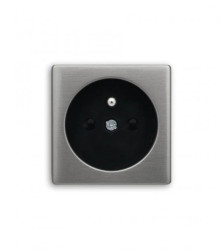 VENA EXCLUSIVE METAL Pokrywa gniazda STAL CZESANA / LAKIEROWANA INOX 5143202