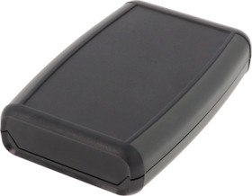 ABS handheld enclosure, (L x W x H) 117 x 79 x 25 mm, black (RAL 9005), IP65, 1553WBBK