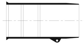 Prosty, materiał: Poliolefina modyfikowana, 60mm,TE Connectivity