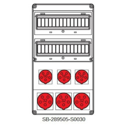 Rozdzielnica 3x5x32A 3x5x16A INA=63A IP54 SB-289505-S0030-54
