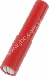 ADA MAG-D7-RT Adapter - przejście, gniazdo izolowane 4mm /styk magnetyczny, średnica zewnętrzna 7mm, czerwony, ELECTRO-PJP, ADAM