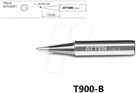 T900-B Soldering tip, 0.5 mm, pencil-shaped, straight