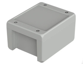 Aluminum enclosure, (L x W x H) 159 x 128 x 90 mm, light gray (RAL 7035), IP69K, 00163235
