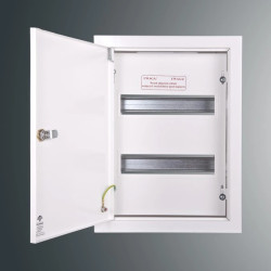 Rozdzielnica p/t modułowa RW 2NN 2 x 12S 392x288x130 szyna TSH35 zamek patent.9081 IP30 RAL 9003