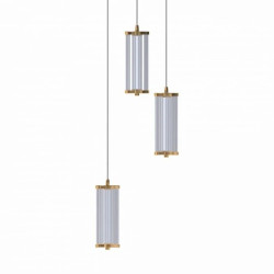 Lampa wisząca potrójna CALLY kolor złoty, zintegrowany LED 24W 2700-6000K - MD3147-3A-3GT Zuma Line