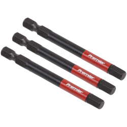 Sealey AK8264 Hex 6mm Impact Power Tool Bits 75mm - 3pc