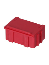 Skrzynka z przegródkami l. przedziałów: 1 szerokość: 42.4mm wysokość: 21mm głębokość: 29.4mm SB Czerwony