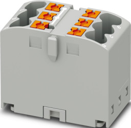 Distribution block, push-in connection, 0.14-2.5 mm², 22.5 A, 6 kV, gray, 1221469