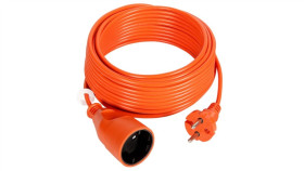 Przedłużacz Ogrodowy 1-Gniazdo B/U 10A 25M /Omy 2X1/ Pomarańczowy Ps-160