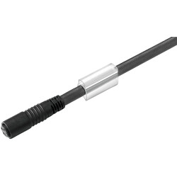 Sensor actuator cable, M8-cable socket, straight to open end, 3 pole, 1.5 m, PVC, black, 4 A, 1948710150