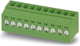 PCB terminal, 2 pole, pitch 3.5 mm, AWG 26-16, 12 A, screw connection, green, 1868128