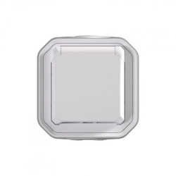 NOWE PLEXO 55 Gniazdo Schuko 2P+Z zaciski auto komplet natynkowy 16A - 250V AC białe 069770L