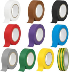 Taśma izolacyjna PVC 15mm x 10m ERKO mix kolorów 10szt.