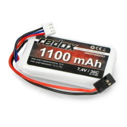 Pakiet Li-Pol Redox 1100mAh 30C 2S 7,4V