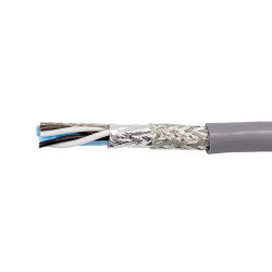 Kabel do transmisji danych 2 -parowy 0,25 mm² 4 -rdzeniowy Ekranowany 24 AWG AWG PVC 300 V