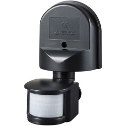 Meridian Lighting PIR180BLK Wall Mounted PIR Motion Detector Black
