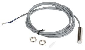 Czujnik zbliżeniowy M12 Pojemnościowy 2 mm RS PRO Wpuszczany 10 → 30 V DC długość 52mm Gwintowany