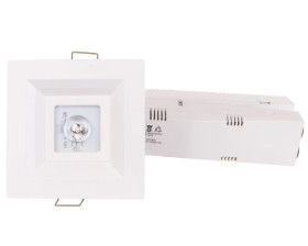 Oprawa awaryjna LOVATO P ECO LED 3W 315lm (opt. otwarta) 1h jednozadaniowa AT biała LVPO/3W/E/1/SE/AT/WH