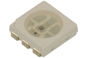 Dioda LED; OSR5RSS4C1A; 5050 (PLCC6); czerwony; Światłość: 330mcd; 120°; przezroczysta; migająca; 3,3V; 20mA; 625nm; powierzchni