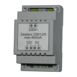 Zasilacz 230V/12V/5V w obudowie na szynę DIN