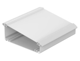 ABS/aluminum enclosure kit, (L x W x H) 181.2 x 200 x 68.2 mm, nature/black (RAL 9005), IP54, 92865200.HMT1