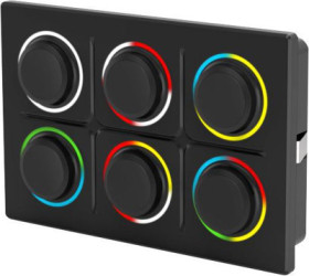 EAO Series 09 Rugged Keypad 6PB, CANopen, Screw-in&amp; Clip - in, RGB, LoadDump B