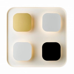 Lampa sufitowa plafon Constellation biały mat / czarny mat / złoty mat A0563-04H-S8TH Zuma Line