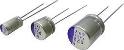 Kondensator 100μF ±20% 16V dc THT 24mΩ Panasonic