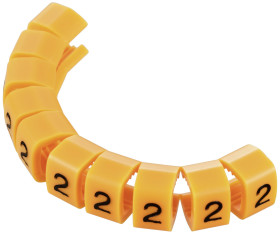 TRU COMPONENTS TC-MB2/2203 Oznacznik kablowy Nadruk 2 Zakres średnicy zewnętrznej 4 do 5.10 mm