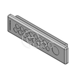 Przepust kablowy niedzielony KEL-DP-E, na 17 przewodów, 43583