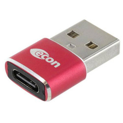 econ connect U2ECART USB 2.0 Adapter Compact Red 1pc