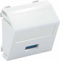 Nośnik multimedialny USB 3.0A 45x45mm sw-gr OBO Bettermann, 6104889, szary, (S x W x G) 45 x 45 x 26 mm