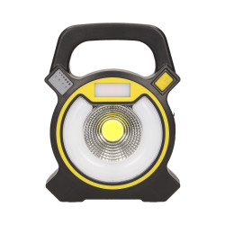 GIOVIA LED 5W naświetlacz roboczy z akumulatorem. 300lm. IP44. 6000K. 2x1200mAh. z ładowarką USB i funkcją power bank OR-NR-6077