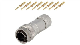 Rt06128pnh-K Złącze Okrągłe Wtyk Na Przewód 8Pin Męski Zaciskanie Rt360