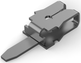 Uninsulated flat plug sleeve, 1.32 x 0.25 mm, 0.18 to 0.23 mm², AWG 33 to 31, brass, tin-plated, 62934-1