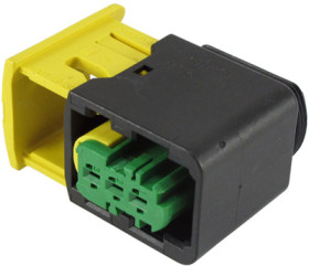 Socket, unequipped, 3 pole, straight, 1 row, black, 3-1418448-1