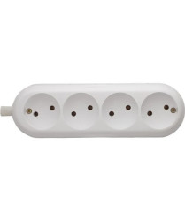 Rozgałęźnik do przedłużacza 4-gniazd b/u biały 430440