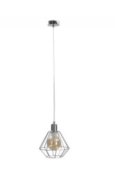 Lampa wisząca loftowa 1xE27 FOSKAL SILVER