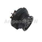 Złącze wielostykowe przemysłowe 8-pinowe Montaż przedni Gniazdo Amphenol Industrial