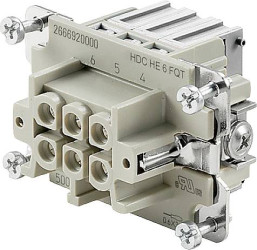 Weidmüller HDC HE 06 FQT 2666920000 Wkładka złącza żeńskiego 1 szt.