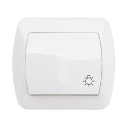 Wyłącznik AKORD AS1/11 światło monostabilny Biały KONTAKT