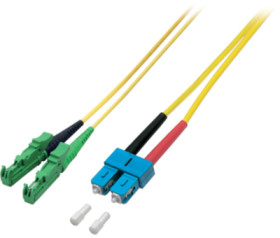 Duplex-jumper, E2000 to SC, 2 m, OS2, singlemode 9/125 µm, O0939.2