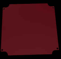 Mounting plate, hard paper, (L x W x H) 137 x 137 x 2 mm, natural, for EM/ET 218, 22218001