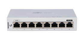 Switch UniFi, 8x RJ45 1000Mb/s, PoE Passthrough Ubiquiti US-8
