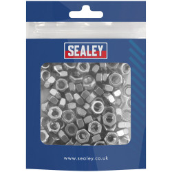 Sealey SS6 Stainless Steel Nut M6, DIN 934 - Pack of 100