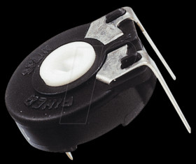 PT15LV02-101A2020 Setting potentiometer, horizontal, 15mm, 100 Ohm