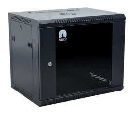 Szafa wisząca RACK 19 cali 9U 600mm czarna NEKU TS BOX