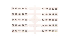 Oznacznik Elastyczny Do Złączek Szynowych Eo3 /61-70/ 20X10szt.003901764