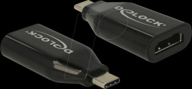 62978 USB C plug to HDMI 4 K / 60 Hz socket, DP-Alt mode, black